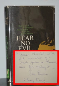 Nan Bowen - Hear No Evil - SIGNED 1st 1st - Cock Robin Mystery - Uncommon - NR - Picture 1 of 7