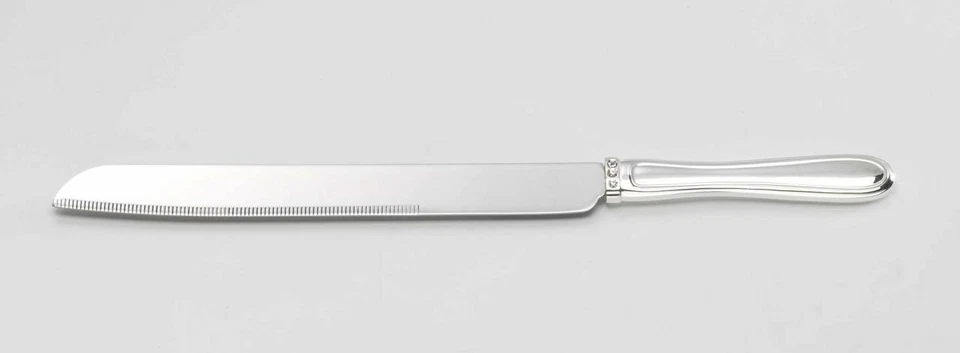 Coltello dolce argentato argento con strass stile Inglese - Immagine 1 di 1