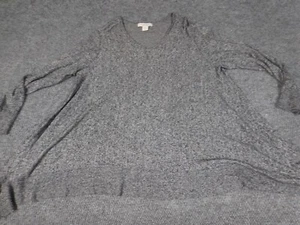 Ellen Tracy Womens Sweater 1X plus gray pullover stretch - Picture 1 of 12