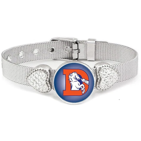 Special Denver Broncos Women's Adjustable Silver Bracelet Jewelry Gift D26 Cover