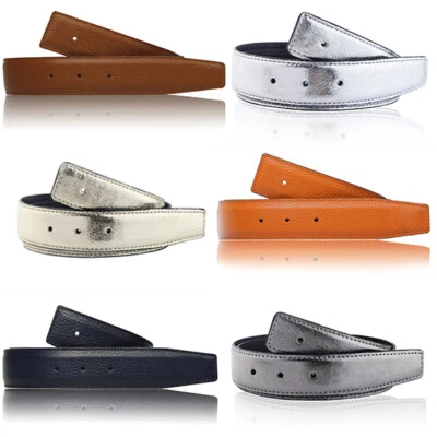 Ledergürtel Wendegürtel passent für H Gürtelschnalle 24mm Schliesse Gürtel 25mm - Bild 1 von 4