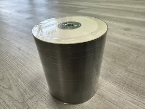 100 CD-R CDR Printable Discs Blank 52X 700MB 80MIN in 100-Pack Sleeve - Picture 1 of 3