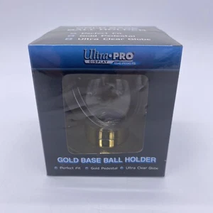 Ultra Pro Gold Pedestal Baseball Display Case - Globe Style Enclosure - Picture 1 of 4