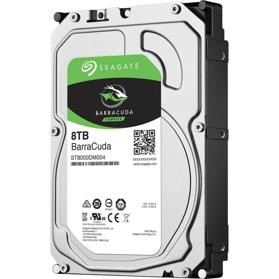 Seagate Barracuda 8TB, Internal, 5400 RPM, 2.0" (ST8000DM004) Hard Drive
