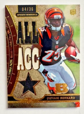 Giovani Bernard 2013 Topps Triple Threads Reliquias "ALL ACC" #TTR-GB3 Bengals/36 Foto 1 de 2