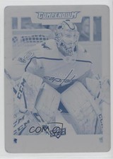2017-18 Upper Deck Compendium Printing Plate Cyan 1/1 Braden Holtby #818 3vx