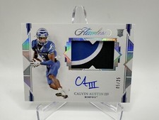 2022 Flawless Collegiate Calvin Austin III RPA Rookie Patch Auto Holo /25 RC