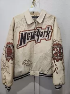 Vintage Herren Vintage Lederjacke New York King of the Five Boroughs 2XL - Bild 1 von 24