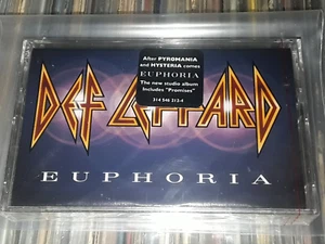 ORIGINAL DEF LEPPARD EUPHORIA CASSETTE TAPE HYPE STICKER USA 1999 STILL SEALED - Picture 1 of 4