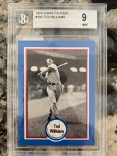 1976 SHAKEY'S PIZZA HALL OF FAME #103 TED WILLIAMS HOF BGS 9 MINT