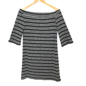 Vestido Arthur S. Levine Tahari para mujer 6 hombros descubiertos negro gris funda nuevo - Imagen 1 de 5