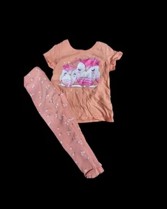 The Childrens Place Girls Size 3T Peach Outfit Set/ Leggings W/ Matching Shirt - Picture 1 of 1
