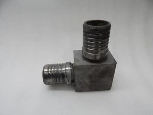 2 inch flexible hose barb 90° elbow fitting slip fit hose clamp Heavy Duty steel - Picture 1 of 3