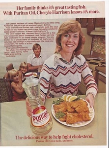 rivista vintage anni 70 stampa pubblicità olio puritano cottura frittura - Foto 1 di 1