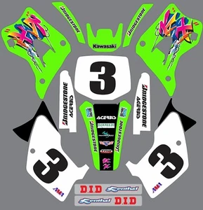 Graphic Kit for 1994-1998 Kawasaki KX250 KX 250 KX 250 Decals Old School - Picture 1 of 1