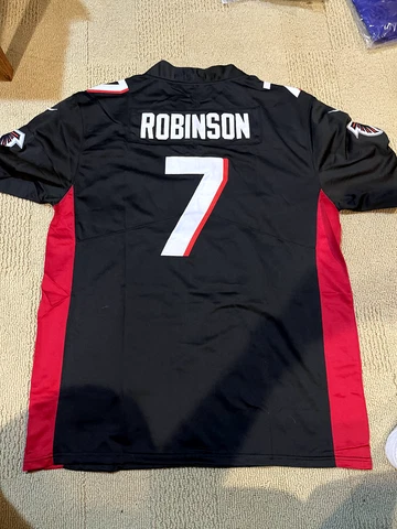 NWT Bijan Robinson Atlanta Falcons Jersey Black Mens Large Cover