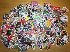 100 Skateboard Stickers bomb Vinyl Laptop Luggage Decals Dope Sticker Lot best - Picture 1 of 12