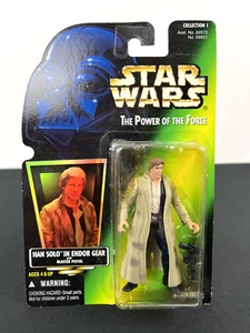STAR WARS Power of the FORCE HAN SOLO IN ENDOR GEAR Action FigureKenner 1996 MOC - Imagen 1 de 2