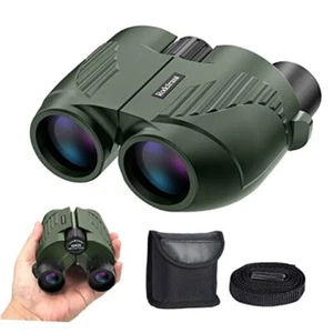 20X25 Compact Binoculars for Adults and Kids,Large Eyepiece Waterproof Green - Picture 1 of 7