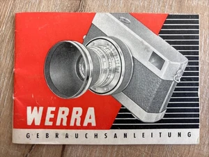 WERRA Kamera 1960 Vintage Bedienungsanleitung Deutsche Gebrauchsanleitung Zeiss Jena - Bild 1 von 9