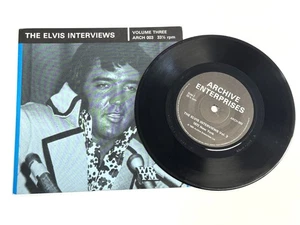 Elvis Presley - The Elvis Interviews Vol.3 (ARCH 003, 331/3 rpm) - 7" Record - Bild 1 von 4