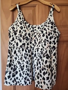 Kona Sol Tankini Oberteil Gr. 3x Animal Print Neckholder Schwimmen Ziel Leopard Gepard - Bild 1 von 7