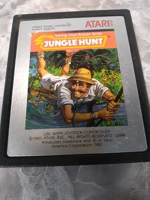 Atari 2600 Jungle Hunt Video Game Cartridge Vintage 1983 - Image 1 of 4