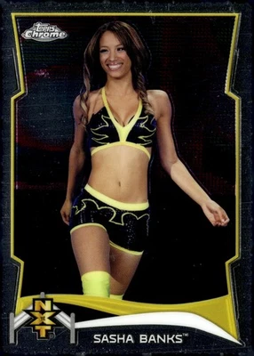 2014 Topps Chrome WWE #17 Sasha Banks NXT Prospects - Image 1 of 2