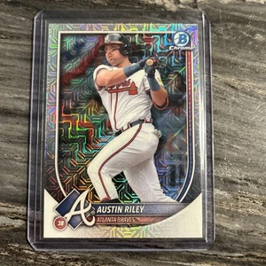 2025 Bowman Mega Box Austin Riley Mojo Refractor Parallel #25 Atlanta Braves - Picture 1 of 2