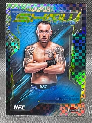 Colby Covington 2025 Topps Finest UFC #SS-17 Checkerboard Refractor Showstoppers - Image 1 of 2