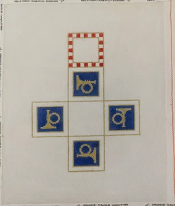 HANDPAINTED NEEDLEPOINT  - Bugle 3D Box (9) - Picture 1 of 1