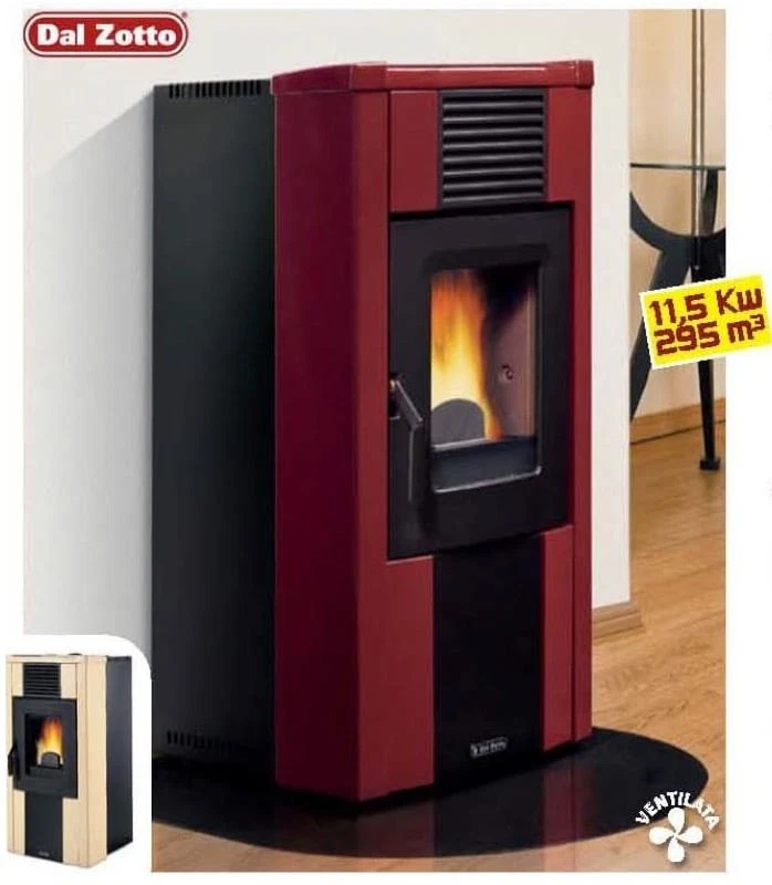STUFA A PELLET DALZOTTO MODELLO RITA EVO POTENZA 11,5 kW - 295 m3 RISCALDAMENTO - Immagine 1 di 1