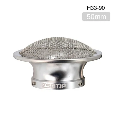 Стек скоростной воздушный фильтр с ЧПУ 55 мм 2 дюйма для карбюратора 32/34 мм серебристый - Изображение 1 из 4