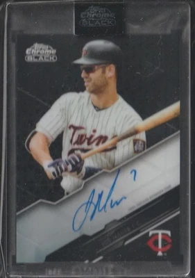 2020 TOPPS CHROME BLACK - JOE MAUER / AUTO - Image 1 of 2