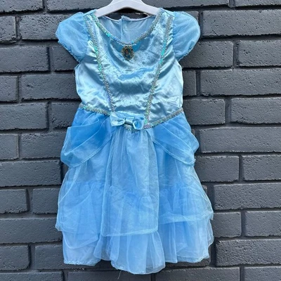 Vestido fantasia de Halloween Super Mario princesa pêssego Disney Cinderela meninas 4-6 P - Imagem 1 de 4