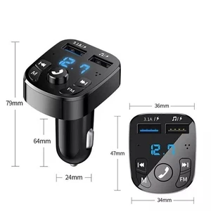 FM Transmitter Bluetooth Wireless Car Handfree USB Charger MP3 Music Aux Player - Picture 1 of 7