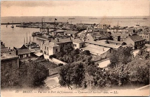 Brest France Commercial Harbour View Port Du Commerce Vintage Postcard - Picture 1 of 2