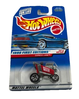 Carrinho de compras Hot Wheels 1998 First Editions Express Lane vermelho fundido carro 678 - Imagem 1 de 4