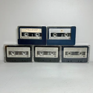 Vintage Memorex Chromium Dioxide 90 Cassette Tapes x 3 & MR2 Oxide x 2 - Picture 1 of 13