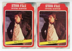 x2) 1980 Topps Starwars Empires Strikes Back #4 Han Solo VG-EX - Picture 1 of 2