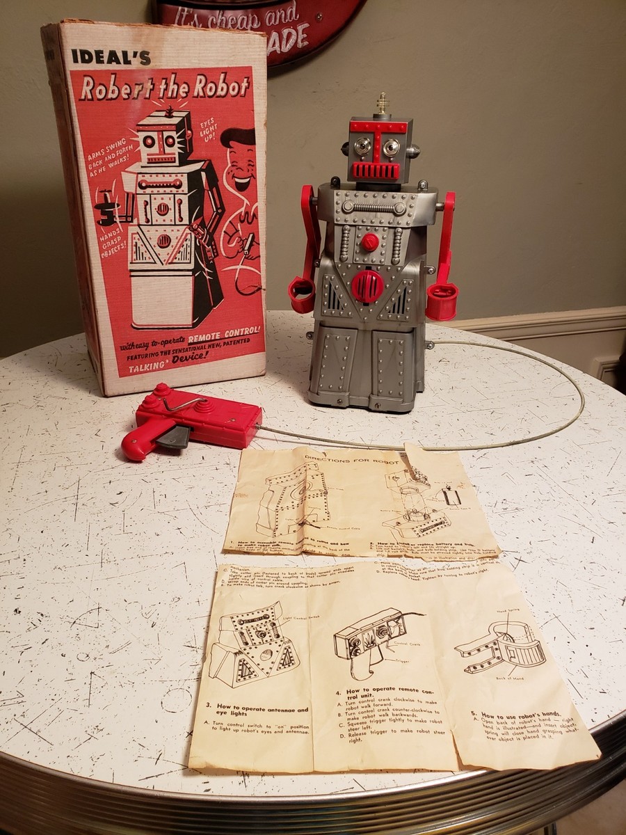 前期型 Robert the Robot 1950年代 ロボット 箱付き USA 後期型 Robert