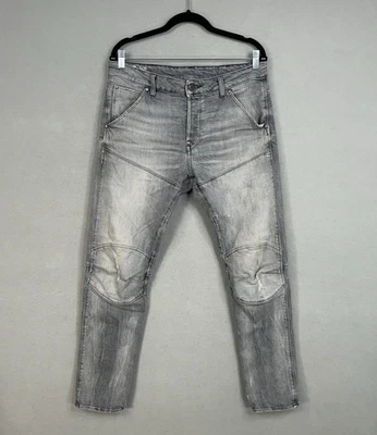 G-Star RAW Jeans Mens 33 Gray 5620 3D Slim Button Fly Moto Street Denim Y2K - Image 1 of 4