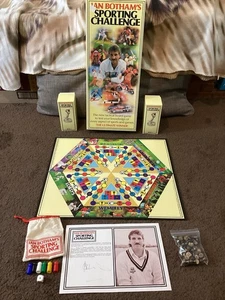 Vintage Ian Botham's Sporting Challenge 1987 Classic Trivia Board Game Complete - Picture 1 of 11