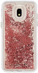 Case Mate Waterfall Case for Samsung Galaxy J3 V 3rd Gen - Clear/Rose Pink - Picture 1 of 3