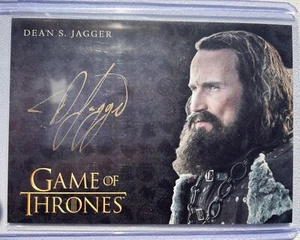 Game of Thrones The Complete Series Volume 2 Dean Jagger Gold Autograph Smalljon - Picture 1 of 2