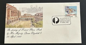 Australia FDC 1988 Re-Opening of Forrest Place Perth - Picture 1 of 4