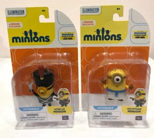 Lot Of 2 Universal Minions Stuart Egyptian & Vive Le Minion Movie Exclusive NIB - Bild 1 von 6