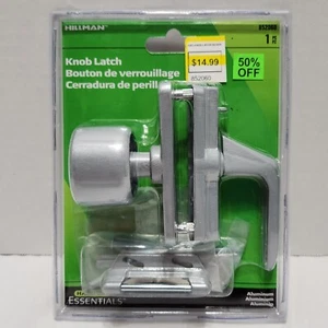 Hillman 852060 Knob Latch Gray/Aluminum Made in Taiwan - Picture 1 of 8