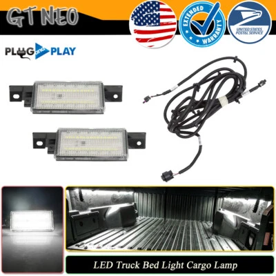 Lámpara de luz de carga para camioneta Chevy Silverado GMC Sierra 16-19 + arnés de cableado Foto 1 de 4