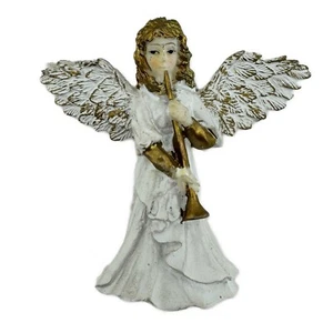 Vintage Ceramic Angel Magnet Cornet Horn Trumpet - Picture 1 of 3